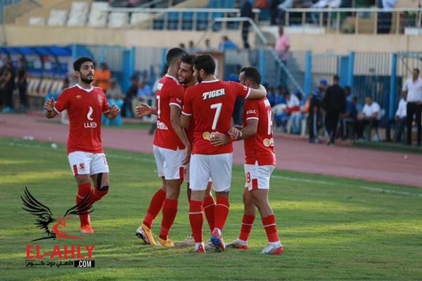 صبحي يسجل خامس أهداف الأهلي في شباك أسوان الأهلى كوم