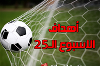 أهداف الاسبوع الـ 25 من عمر الدوري المصري