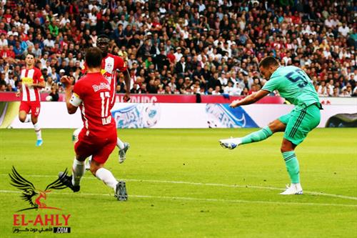 هازارد يحرز أولى أهدافه بقميص ريال مدريد في ودية سالزبرج النمساوي