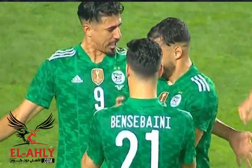 شاهد هدفي الجزائر في شباك تونس عن طريق بونجاح ومحرز في الشوط الأول