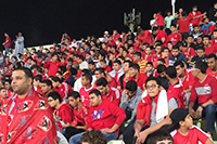 جماهير الأهلي في مدرجات مباراة العربي الكويتي