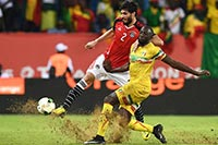 أهداف ولقطات مباراة مصر وأوغندا بكأس أمم أفريقيا