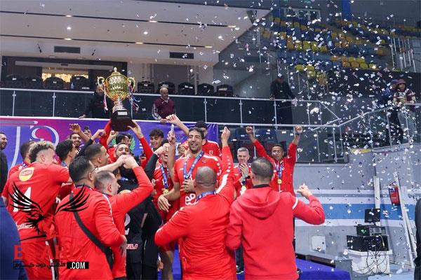 لقطات تتويج الأهلي بكأس السوبر للكرة الطائرة
